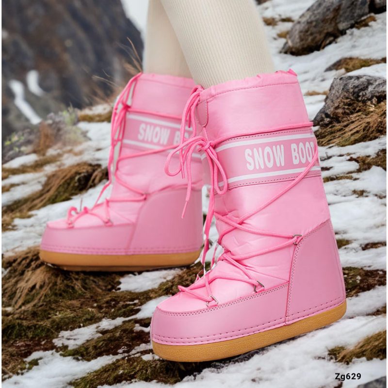 Bota rosado tipo nieve NB618  C-77 - Image 4