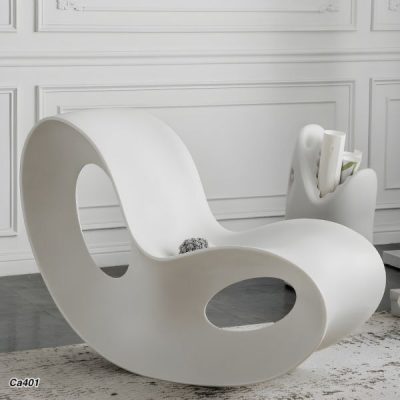 Silla mesedora exterior blanco  114cm* 78cm* 58cm  YZ012