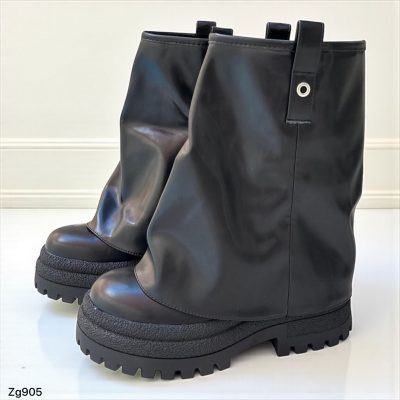 Botin negro doblez suela  6cm  2P9A-AX3435-06  C-24