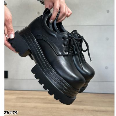 Zapato negro plataforma 7cm  DX019-B9506